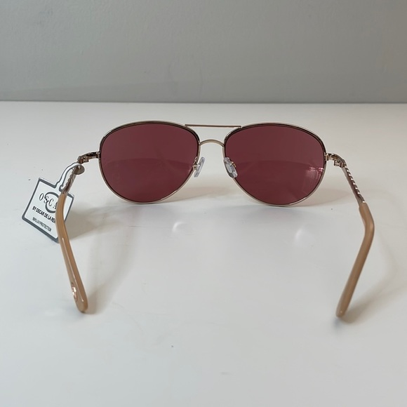 Oscar De La Renta Rose Gold Mirrored Sunglasses MOD3060 - Picture 7 of 7